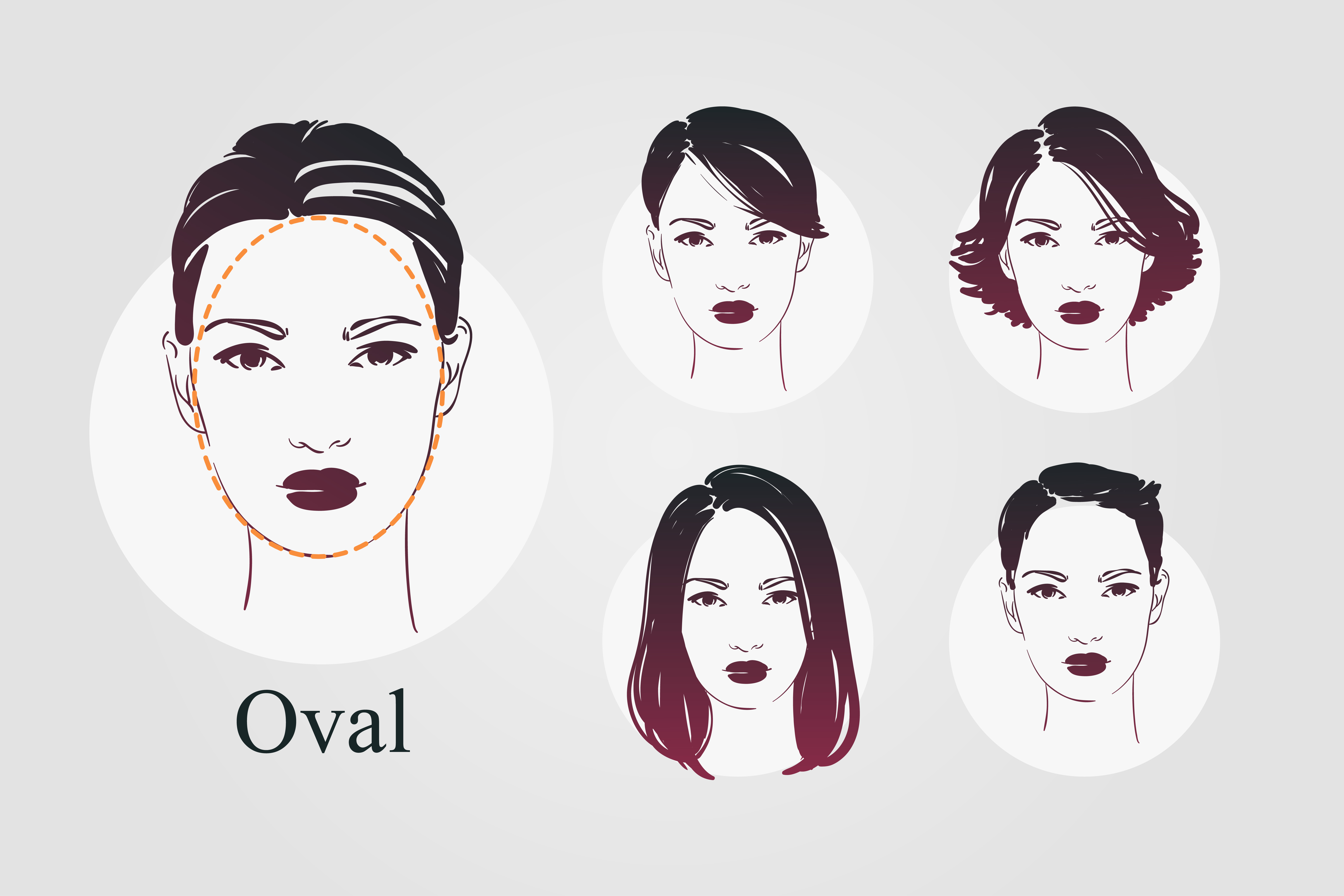 HAIRSTYLES FOR OVAL-SHAPED FACE